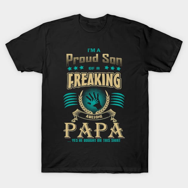 Proud son, father son T-Shirt by IDesign23